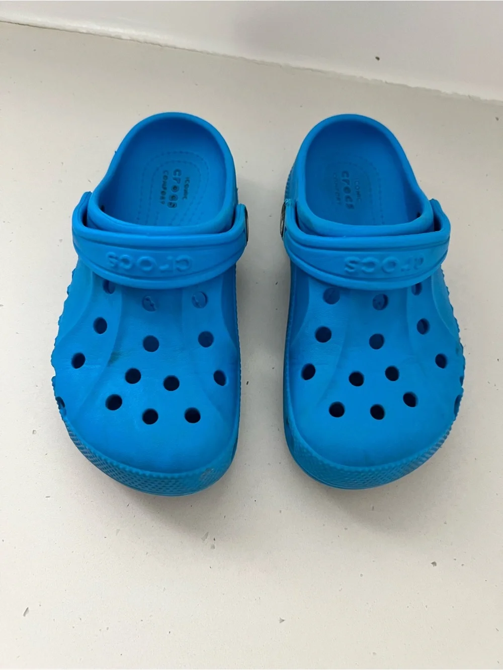 Crocs Classic Clogs Kids C13 Blue Slip On Shoes